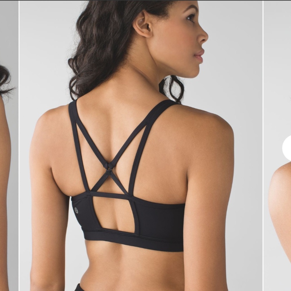 EUC Lululemon Sweaty Endeavor Bra in Black size 6